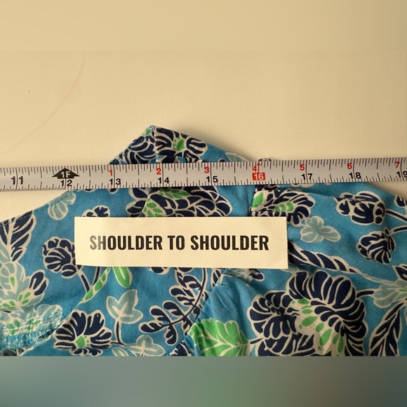 Anthony Richard’s Women's Size Large House Dress Muumuu Blue Floral Ruffle Hem - Picture 7 of 10